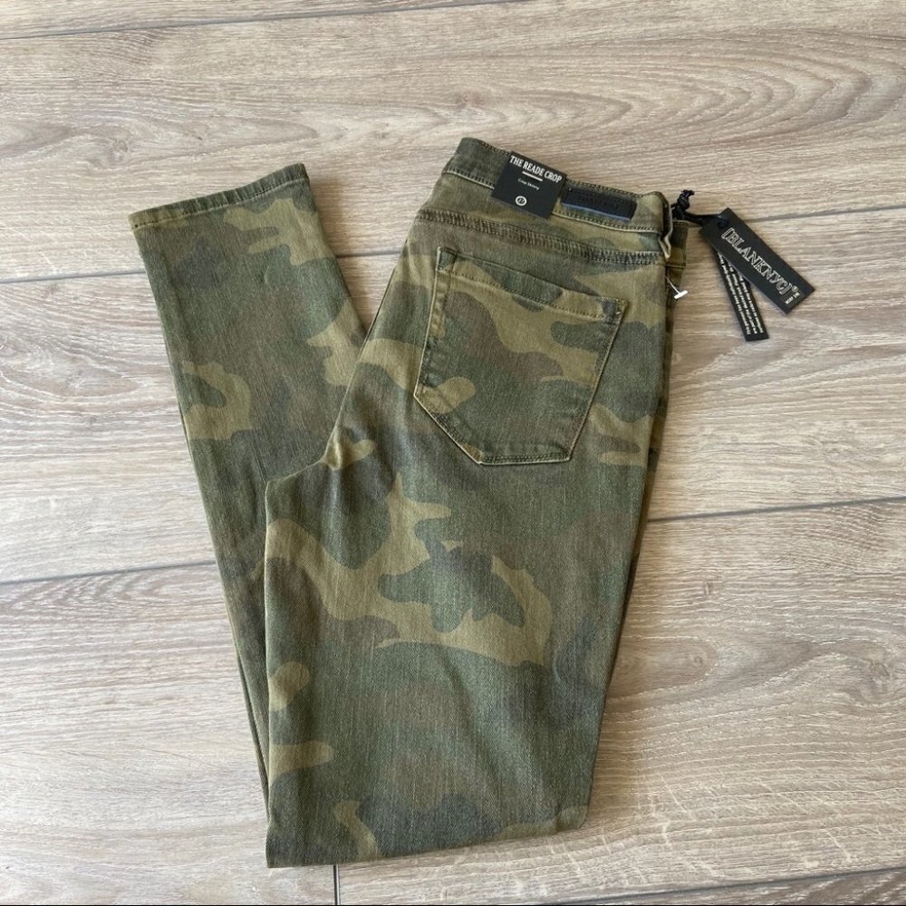 NWT BlankNYC The Reade Crop Camouflage Skinny Jean - Picture 13 of 13
